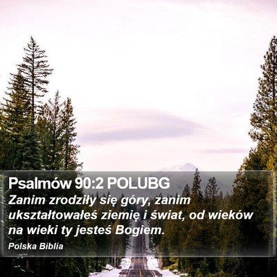 Psalmów 90:2 POLUBG Bible Verse Image