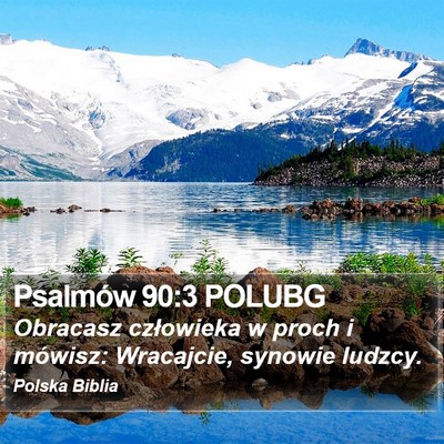 Psalmów 90:3 POLUBG Bible Verse Image
