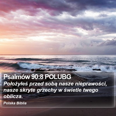 Psalmów 90:8 POLUBG Bible Verse Image