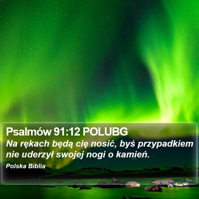 Psalmów 91:12 POLUBG Bible Verse Image