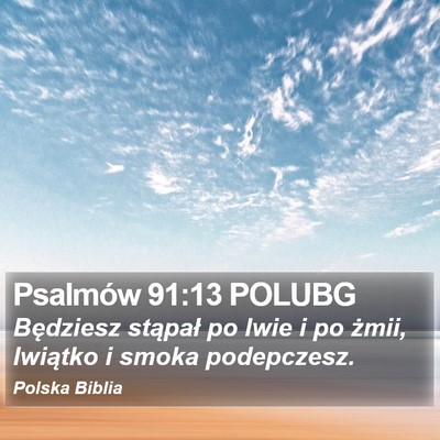 Psalmów 91:13 POLUBG Bible Verse Image