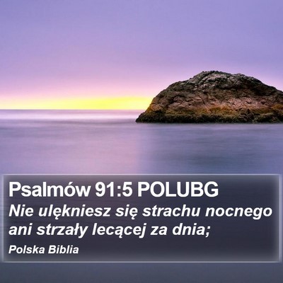 Psalmów 91:5 POLUBG Bible Verse Image