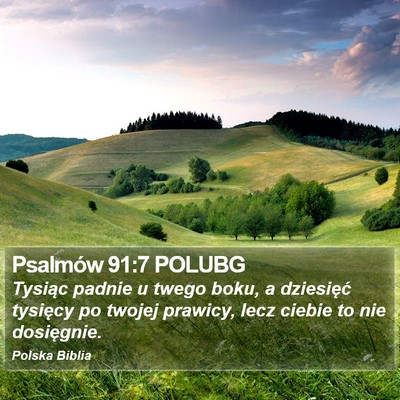 Psalmów 91:7 POLUBG Bible Verse Image
