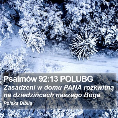 Psalmów 92:13 POLUBG Bible Verse Image