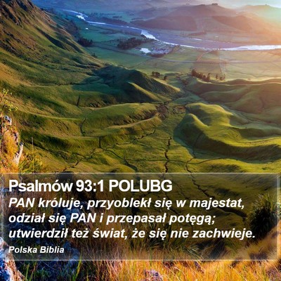 Psalmów 93:1 POLUBG Bible Verse Image
