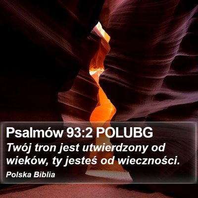 Psalmów 93:2 POLUBG Bible Verse Image