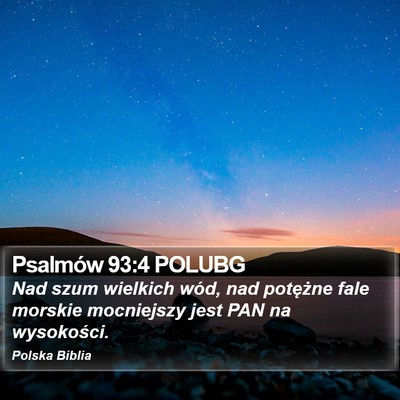 Psalmów 93:4 POLUBG Bible Verse Image