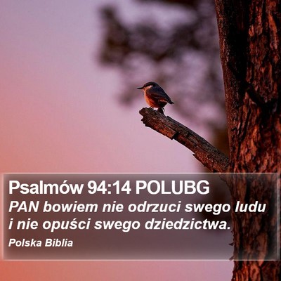 Psalmów 94:14 POLUBG Bible Verse Image