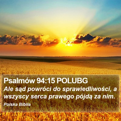 Psalmów 94:15 POLUBG Bible Verse Image
