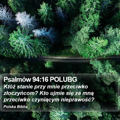 Psalmów 94:16 POLUBG Bible Verse Image