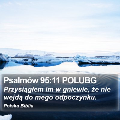 Psalmów 95:11 POLUBG Bible Verse Image
