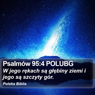 Psalmów 95:4 POLUBG Bible Verse Image