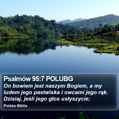 Psalmów 95:7 POLUBG Bible Verse Image