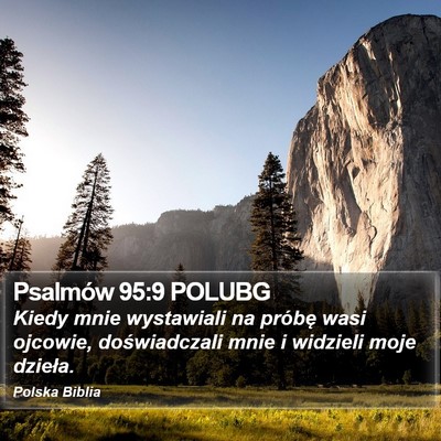 Psalmów 95:9 POLUBG Bible Verse Image