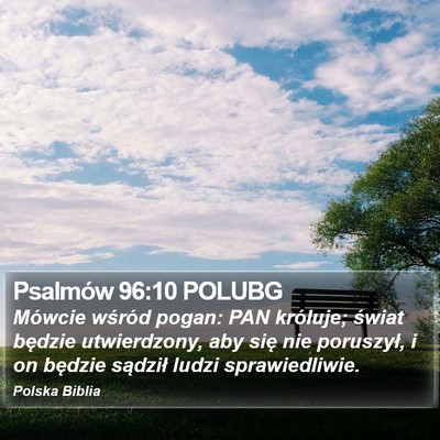 Psalmów 96:10 POLUBG Bible Verse Image