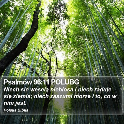 Psalmów 96:11 POLUBG Bible Verse Image