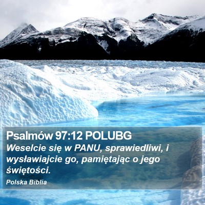 Psalmów 97:12 POLUBG Bible Verse Image
