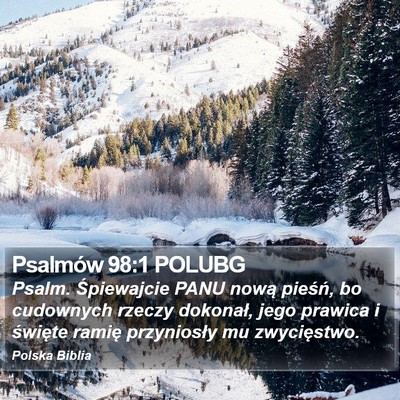 Psalmów 98:1 POLUBG Bible Verse Image