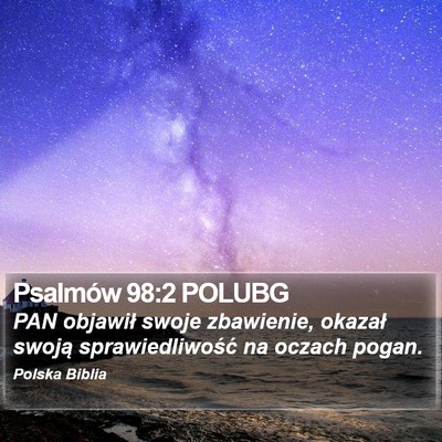 Psalmów 98:2 POLUBG Bible Verse Image