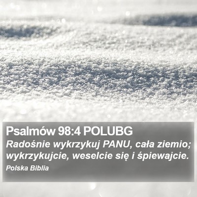 Psalmów 98:4 POLUBG Bible Verse Image