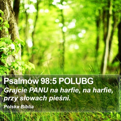 Psalmów 98:5 POLUBG Bible Verse Image