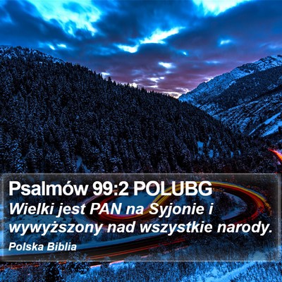 Psalmów 99:2 POLUBG Bible Verse Image