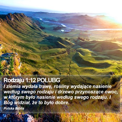 Rodzaju 1:12 POLUBG Bible Verse Image