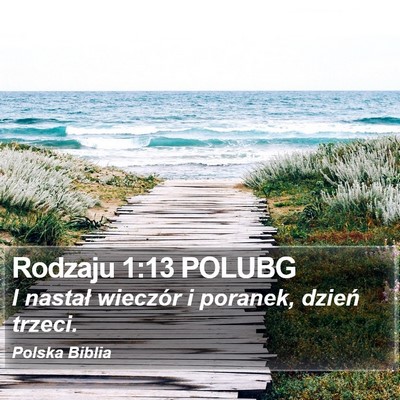 Rodzaju 1:13 POLUBG Bible Verse Image