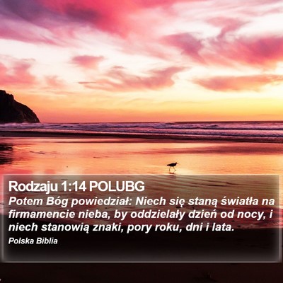 Rodzaju 1:14 POLUBG Bible Verse Image