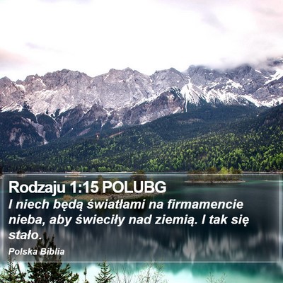 Rodzaju 1:15 POLUBG Bible Verse Image