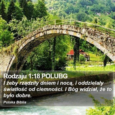 Rodzaju 1:18 POLUBG Bible Verse Image