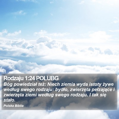 Rodzaju 1:24 POLUBG Bible Verse Image