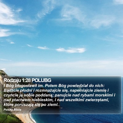 Rodzaju 1:28 POLUBG Bible Verse Image