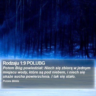 Rodzaju 1:9 POLUBG Bible Verse Image