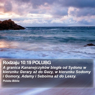 Rodzaju 10:19 POLUBG Bible Verse Image