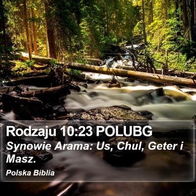 Rodzaju 10:23 POLUBG Bible Verse Image