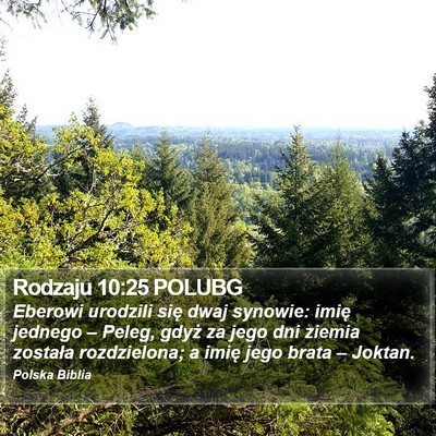 Rodzaju 10:25 POLUBG Bible Verse Image