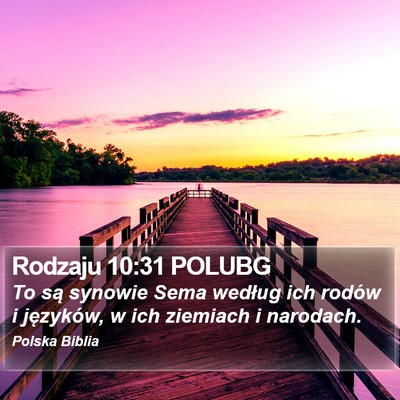 Rodzaju 10:31 POLUBG Bible Verse Image