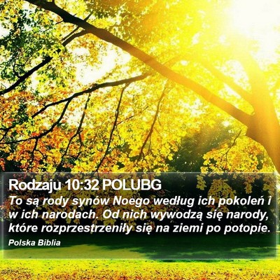 Rodzaju 10:32 POLUBG Bible Verse Image