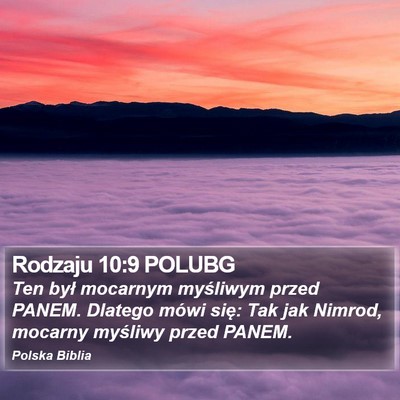 Rodzaju 10:9 POLUBG Bible Verse Image