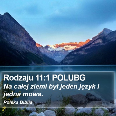 Rodzaju 11:1 POLUBG Bible Verse Image