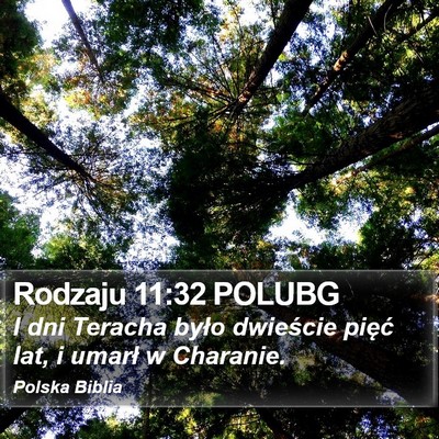Rodzaju 11:32 POLUBG Bible Verse Image