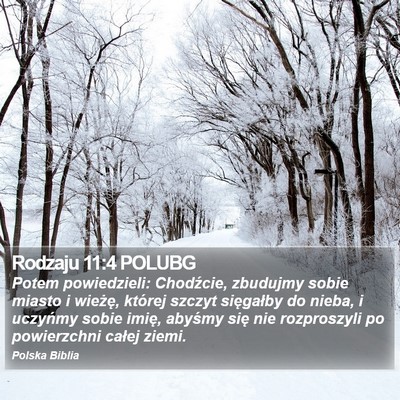 Rodzaju 11:4 POLUBG Bible Verse Image