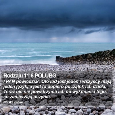 Rodzaju 11:6 POLUBG Bible Verse Image