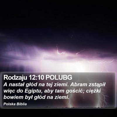 Rodzaju 12:10 POLUBG Bible Verse Image