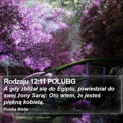 Rodzaju 12:11 POLUBG Bible Verse Image