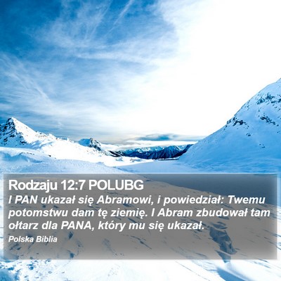 Rodzaju 12:7 POLUBG Bible Verse Image