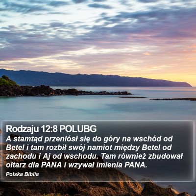 Rodzaju 12:8 POLUBG Bible Verse Image