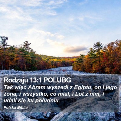 Rodzaju 13:1 POLUBG Bible Verse Image