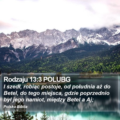 Rodzaju 13:3 POLUBG Bible Verse Image